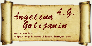 Angelina Golijanin vizit kartica